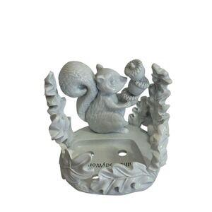 Bath And Body Works White Squirrel Acorn‎ Foam Soap Holder Woodland Cabin NWT